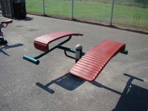 double sit up bench photo