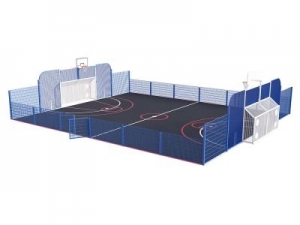 Secondary MUGA Split Level Fencing